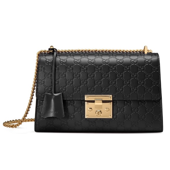 Gucci Handbags - Gucci Medium Padlock Signature Leather Bag